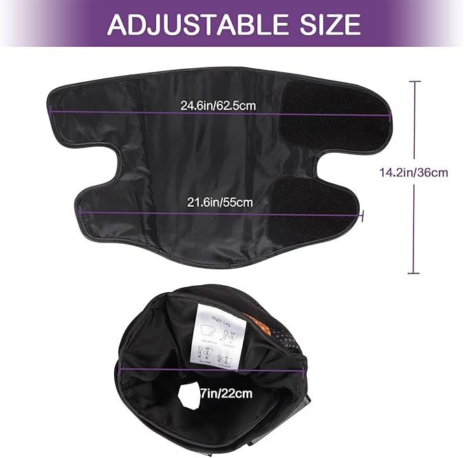 QUINEAR Rechargeable Leg Massager for Circulation and Pain Relief, Cordless Air Leg Compression System, Calf Massager Gift for Mom Dad Women Men FSA-HSA-Eligible