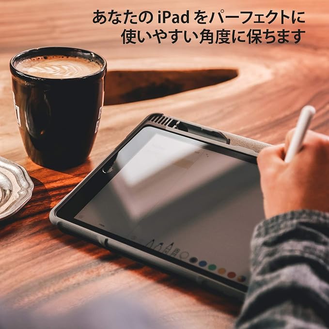 STM Dux Plus for iPad Pro 12.9 (3rd-6th Gen): Ultra Protective Lightweight with Clear Back Apple Pencil Holder Battery Saving On/Off Cover - Black