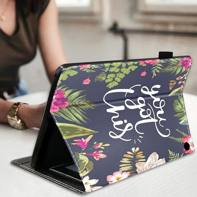 Case for All-New Fire HD 10/Fire HD 10 Plus Tablet 10.1 (11th Gen 2021 Released) - Premium PU Leather Stand Cover with Auto Wake/Sleep - Bible Verse Proverbs 31:25