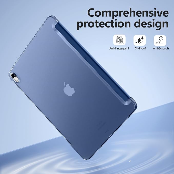 for iPad Air 13 Inch Case M4/M3/M2(2026/2025/2024) Lavender | Slim Trifold Stand Protective Cover with Translucent Hard Back for iPad Air 13 Case Support Touch ID Auto Wake/Sleep