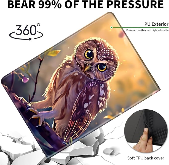 Case for Microsoft Surface Pro 11/10 / 9 13 InchPU Leather Cute Slim Folio Adjustable Stand Cover Case for Surface Pro 11th Edition AIAutumn Red Forest