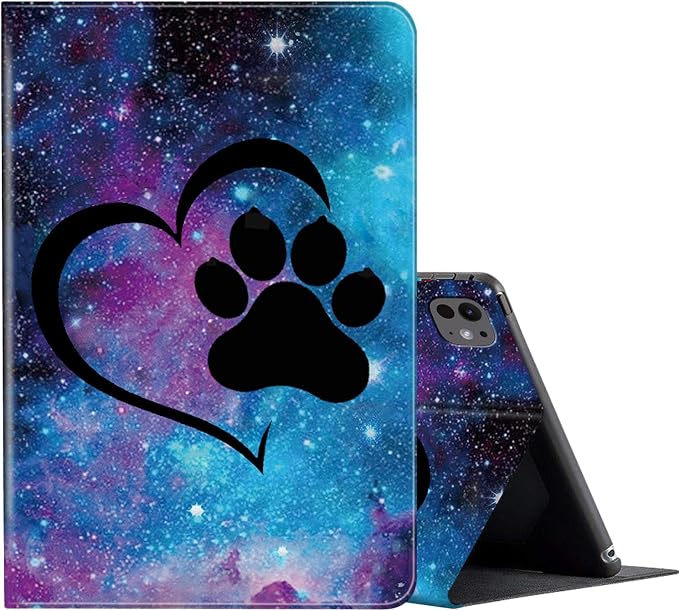 FUYOCWE for iPad Pro 13 Inch Case (M47th Generation2024 Model A2925A2926A3007)PU Leather Slim Folding Stand Case for iPad 13 7th GenAuto Sleep Wake Cover -A Dream Catcher Wolf