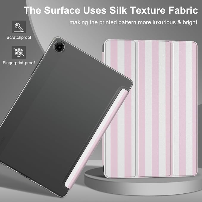 Case for Samsung Galaxy Tab A11 Plus A11+ 11 inch (2025/2026) &amp Tab A9 Plus A9+ 11 inch (2024/2023) Slim Smart Stand Cover with Translucent Hard Back Auto Wake/Sleep - Bear with Bows