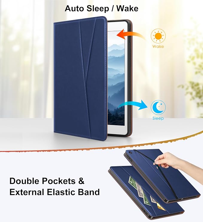 DTTO for iPad 9th/8th/7th Gen Case 10.2 Inch (2021/2020/2019) Brown | 360 Degree Rotating Premium Faux Leather Folio Stand Cover with Pencil Holder Auto Sleep/Wake Multiple Angles Hand Strap