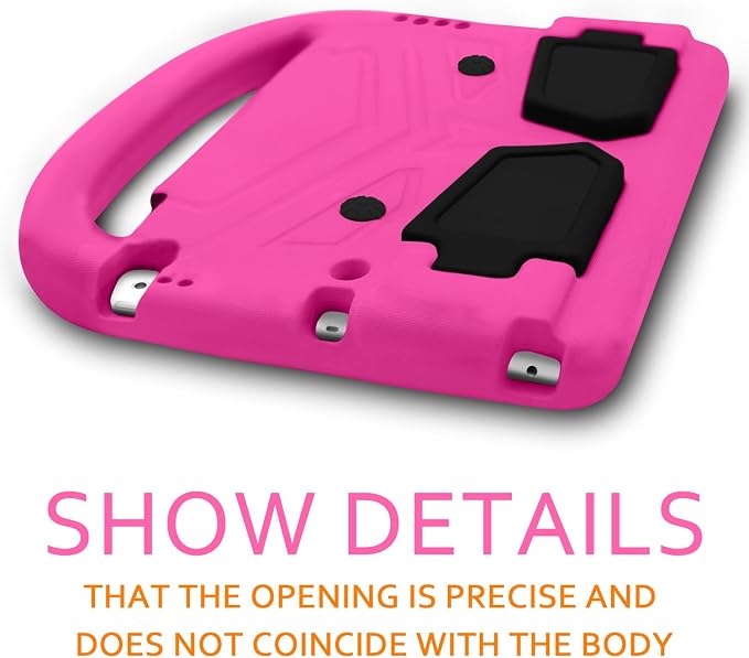 Kids Case for 7.9 iPad Mini 5/4/3/2/1 Silicone Shockproof Cover with Handle Kickstand Black