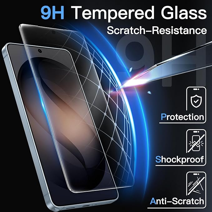 JETech Matte Screen Protector for Samsung Galaxy S26 Ultra 2-Pack | Anti-Glare 9H Tempered Glass Anti-Fingerprint Smooth Touch 10-Second Easy Installation Case-Friendly