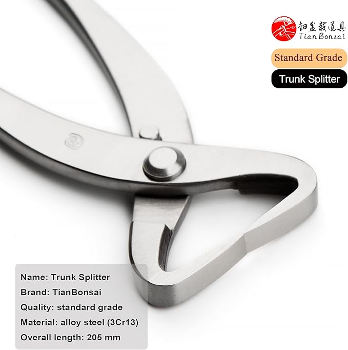 tianbonsai Standard Series Bonsai Tools Trunk Splitter/Root Cutter from (205 Mm Trunk Splitter)