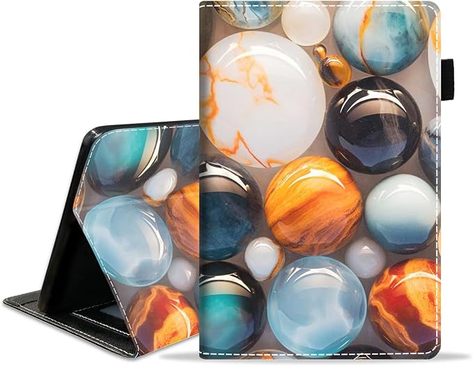 Case for Amazon Kindle Fire HD 8/Fire HD 8 Plus Tablet (12th/10th Generation 2024/2022/2020 Release) - PU Leather Folio Cover with Smart Auto Wake/Sleep Bald Eagle