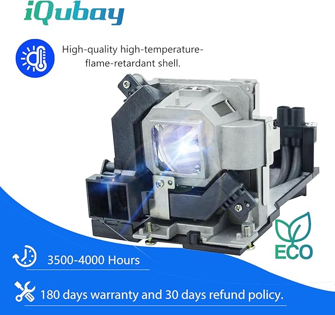 iQubay NP30LP for NEC 100013543 M332XSG M352WSG M402H M402WG M402X M402XG NP-M332XS/XSG NP-M352WS/WSG NP-M402H/W/WG/X/XG NP-M322H NP-M323H NP-M333XS NP-M353WS NP-M403H/W Replacement Projector Lamp