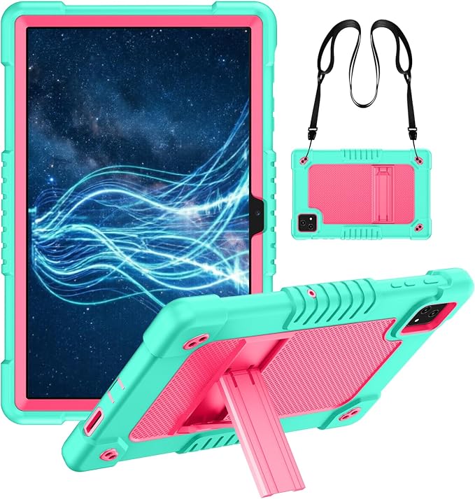 for Revvl Tab 5G Tablet Case 10.36 inch 2023for T-Mobile Revvl Tab 5G Tablet CaseHeavy Duty Shockproof Cover with Strap Kickstand for T-Mobile Revvl Tab 5G 10.36 inch (Black)