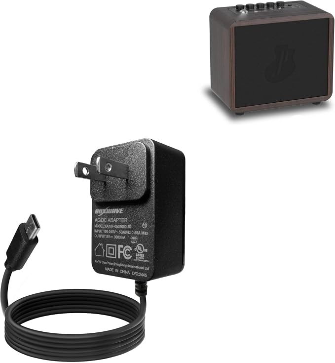 BoxWave Charger Compatible with JUSTPRO GA-ONE - Wall Charger Direct (15W) Rapid Charge Your Device with Built-in 3ft Cable