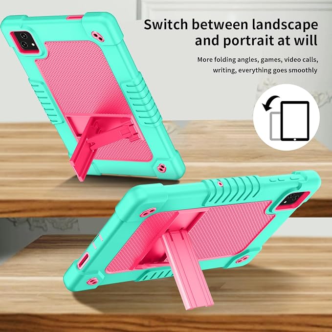 for Revvl Tab 5G Tablet Case 10.36 inch 2023for T-Mobile Revvl Tab 5G Tablet CaseHeavy Duty Shockproof Cover with Strap Kickstand for T-Mobile Revvl Tab 5G 10.36 inch (Black)