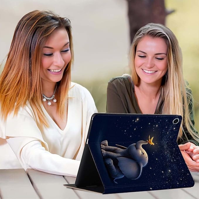 Case for iPad 9th/8th/7th Generation (2021/2020/2019) 10.2-inchSlim PU Leather Cover Adjustable Stand Auto Wake/SleepAurora Over Mountains