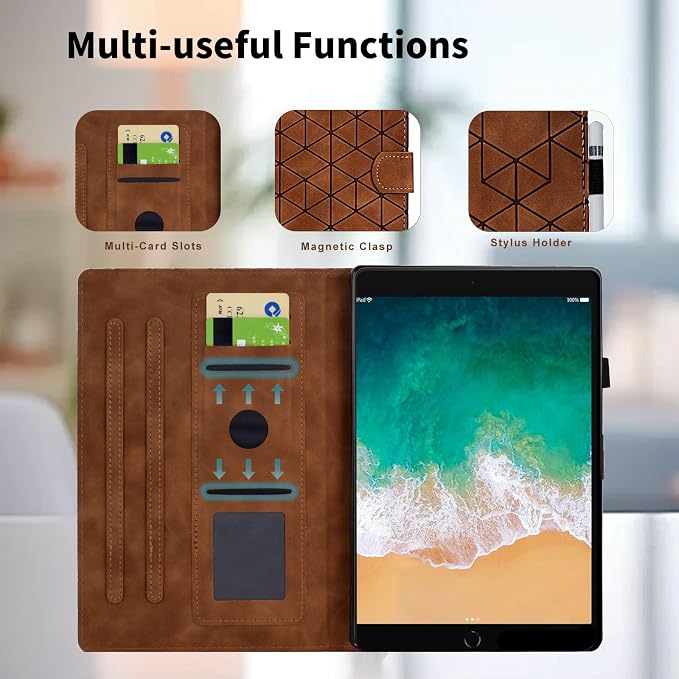 Case for iPad mini 5 2019/Mini 4 2015 (5th/4th Generation 7.9 inch) Multi-Angle Viewing PU Leather Folio Case with Magnetic Clasp for iPad mini 3/2/1 Auto Wake/Sleep Smart Tablet Cover Black