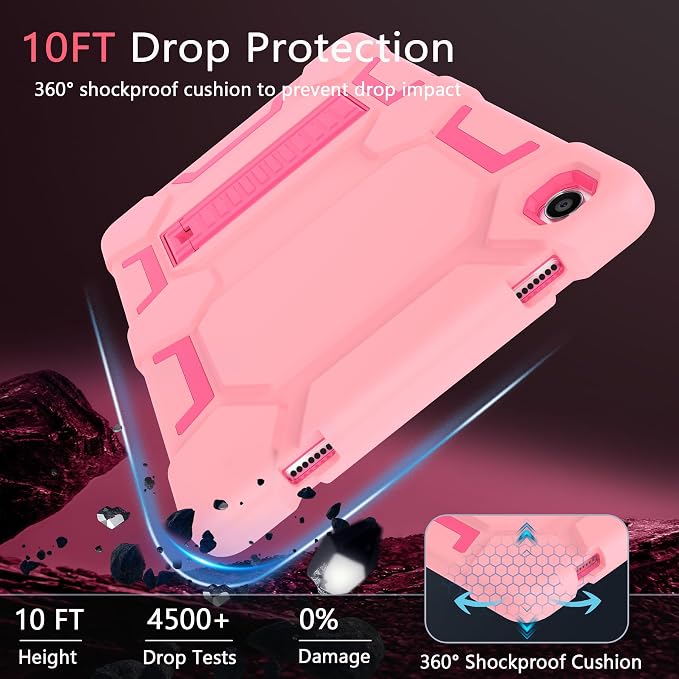 Case for Samsung Galaxy Tab A11+/A11 Plus 11” 2026 Samsung Galaxy Tab A9+/A9 Plus 11” 2024 Model Heavy Duty Shockproof Hard High Impact Protective Case Black