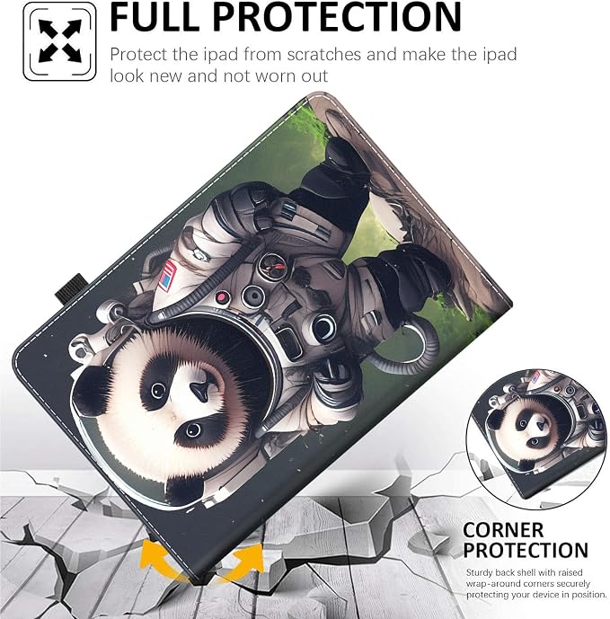 Case for All-New Amazon Fire HD 10 and 10 Plus Tablet (13th/11th Generation 2023/2021 Release) 10.1 Multi-Angle Smart Stand Cover Auto Sleep/Wake Skull and Fire