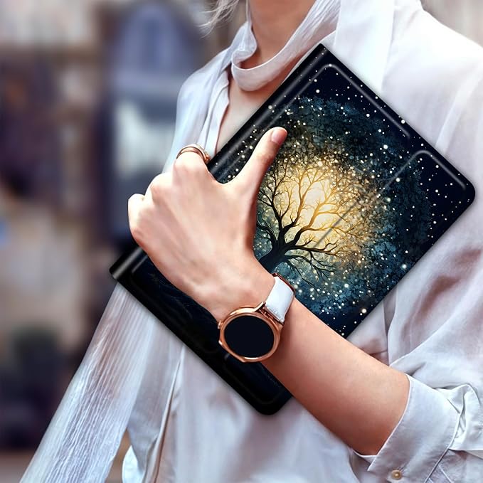 for 6 Kindle 2024 and 2022 (11th Generation) Case Slim Lightweight Smart Cover Case with Auto-Wake/Sleep for Kindle 2024Beach Starfish