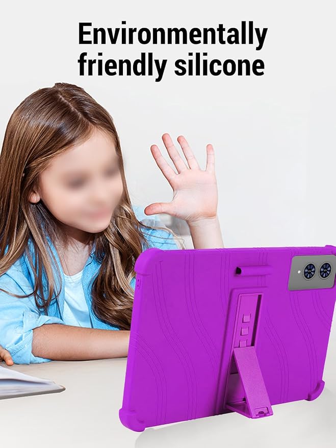 for TECLAST T65 13.4 inch Tablet Protective case Shockproof Lightweight Silicone Protective Cover with Stand Child-Friendly Protection Easy to Clean DesignBlack