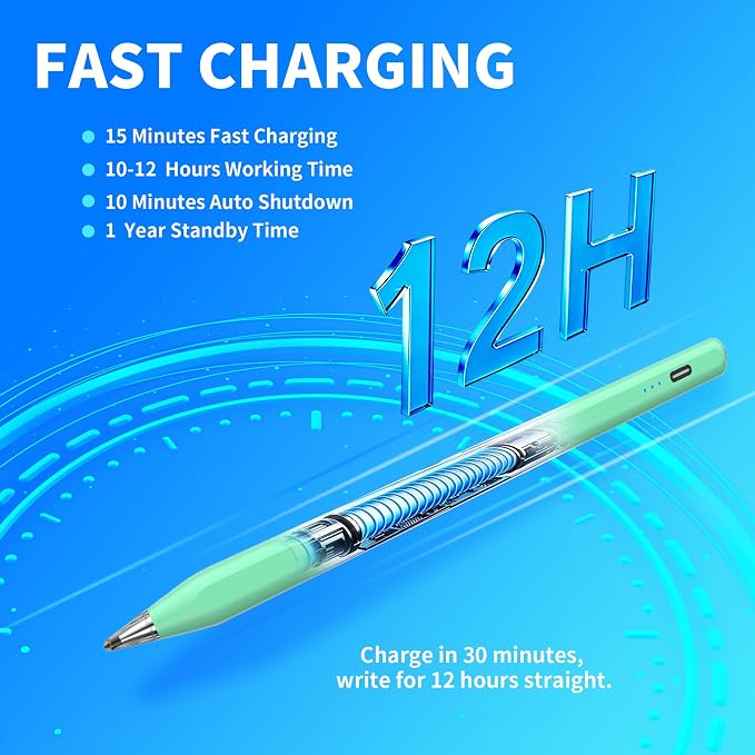 Galaxy Tab A11+ Stylus Pen for Samsung Table A11/A9+/A9 Drawing Stylus for Android Tablets Precise Writing PencilFast ChargingAuto SleepButton on/Off (Black)