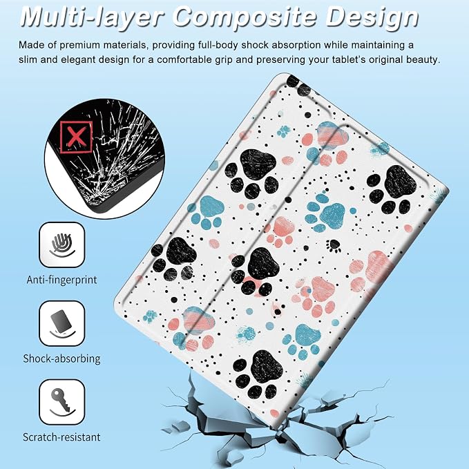 for 6 Kindle 2024 and 2022 (11th Generation) Case Slim Lightweight Smart Cover Case with Auto-Wake/Sleep for Kindle 2024Bald Eagle Flag