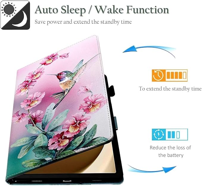 Fancity Case Fits Samsung Galaxy Tab A9/A11 Plus 11” 2025/2023 X210/X216 | Premium PU Leather Cover with Multi-Angles Pencil Holder Smart Wake Sleep for Galaxy Tab A9 A11 Plus X218 Beach