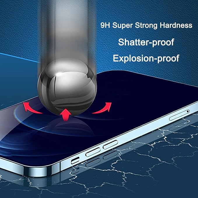 2 Pack Compatible with iPhone Privacy Screen Protector Anti-Spy Anti-Blue Light Eye Protection Tempered Glass Film Scratch Resistant Full Coverage Case Friendly (for iPhone 16 Pro Max)