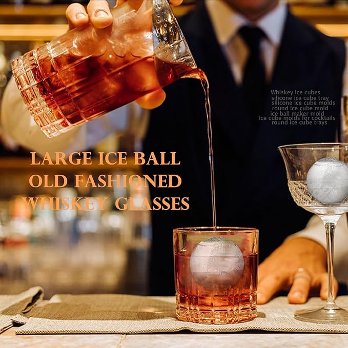 Aibirui 1.8" x 16 Ices,Round Ice Cube Mold,Round Ice Cube Trays for Freezer
