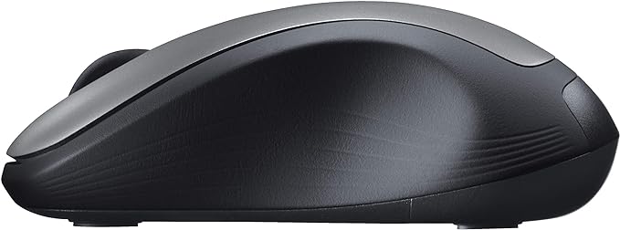 Logitech MK335 Quiet Wireless Keyboard and Mouse Combo - Black/Silver Keyboard and Mouse Combo Wireless, Ambidextrous