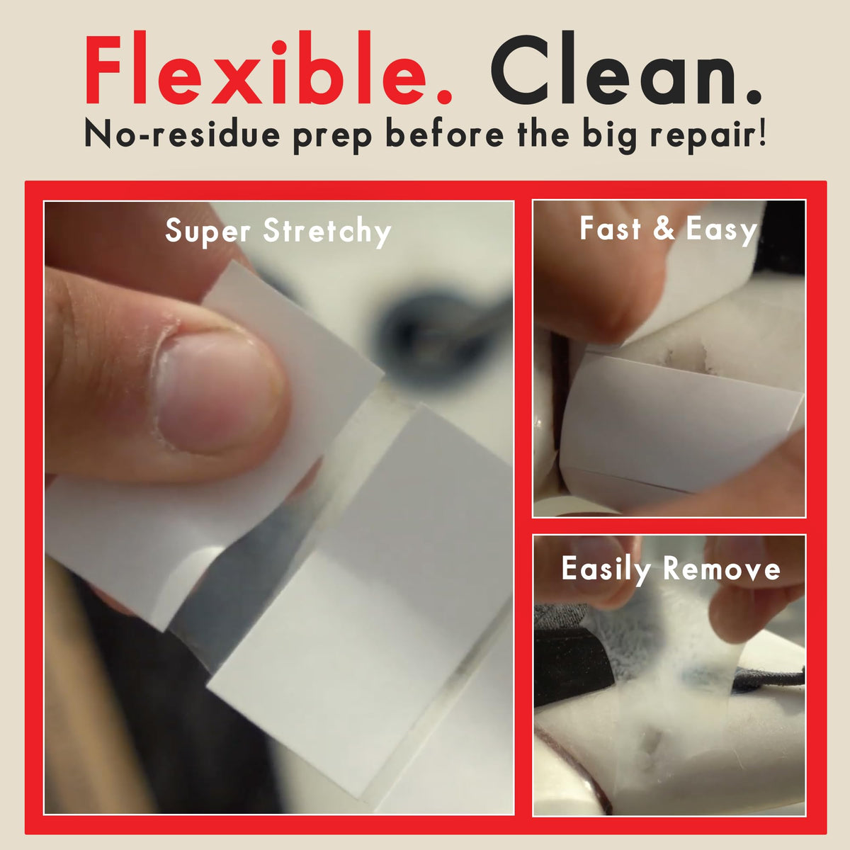 Emergency Ding Patch Repair Kit for Surfboard, Paddle Board - Fiberglass Patch with Resin Epoxy - Includes Alcohol Pads and Sandpaper - Waterproof Finish, Chip Resist for Marine Board Restoration