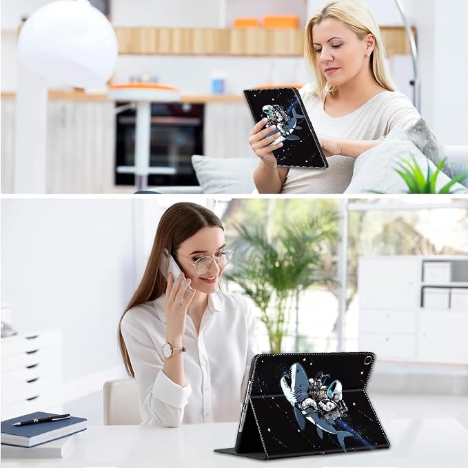 Case for iPad 10.2/10.5，iPad 9th/8th/7th Gen，for iPad 10.2 inch 2021/2020/2019/iPad Air 3rd Gen/Pro 10.5 - Slim Fit Standing Cover with Auto Sleep/Wake，Frog Playing Guitar