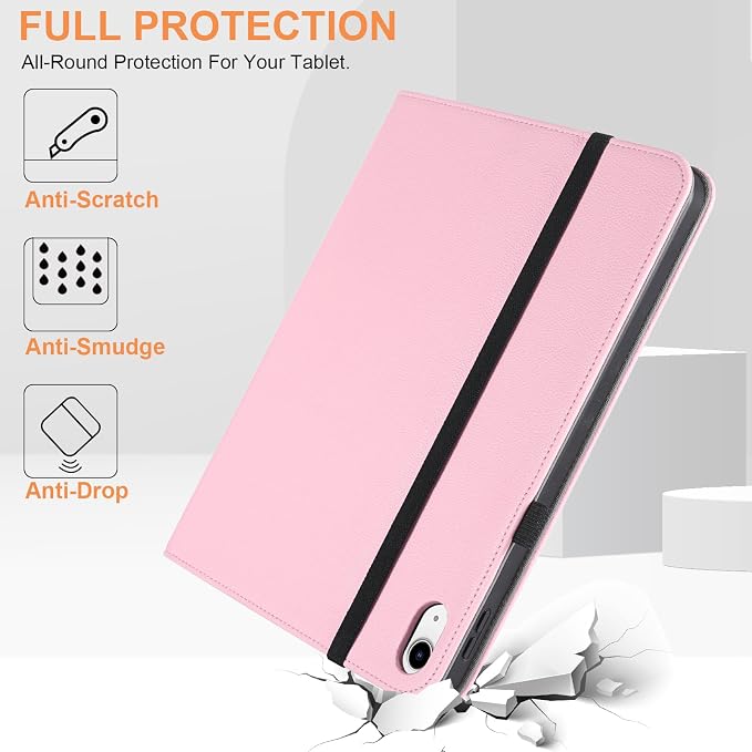 for iPad A16 Case 11 Inch 2025Cover for iPad 10th 11th Generation Case with Pencil HolderBlack