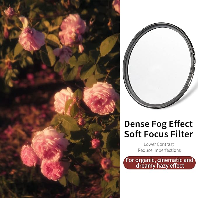 Walking Way 37MM Soft Focus Filter White Pro Mist Diffusion Filter Dreamy Fog