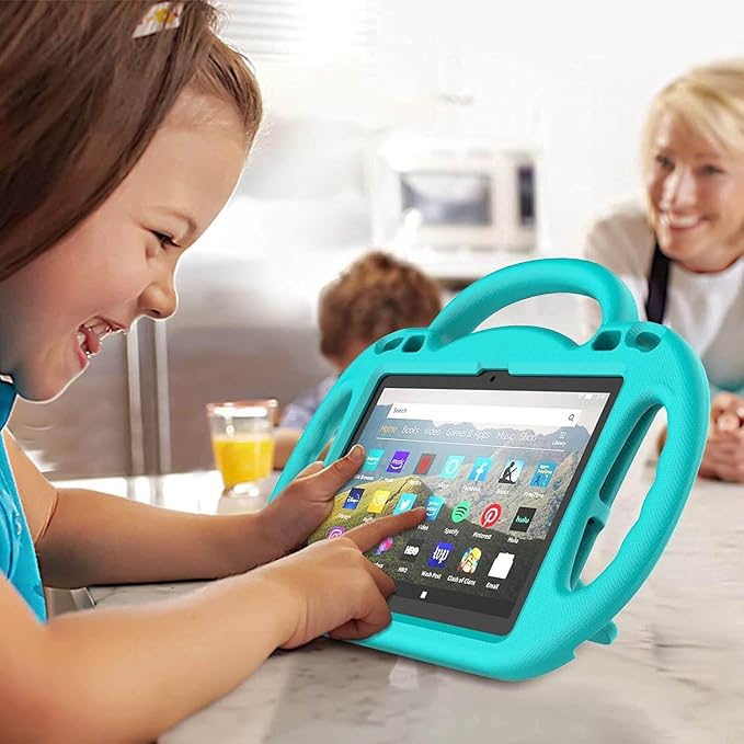 Kid-Proof Case for 8 Inch Tablet(12th/10th Generation 2024/2022/2020 Release) - Durable Shockproof Protective Cover with Shoulder Strap for 8 Plus Tablet Not for iPad Samsung Tablet Black