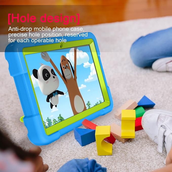 AKABEILA Compatible with Amazon Fire HD 8 2020/2022 Tablet Case，Rugged Kids Case with Stand Lightweight Shockproof Kids Friendly Tablet Cover Black