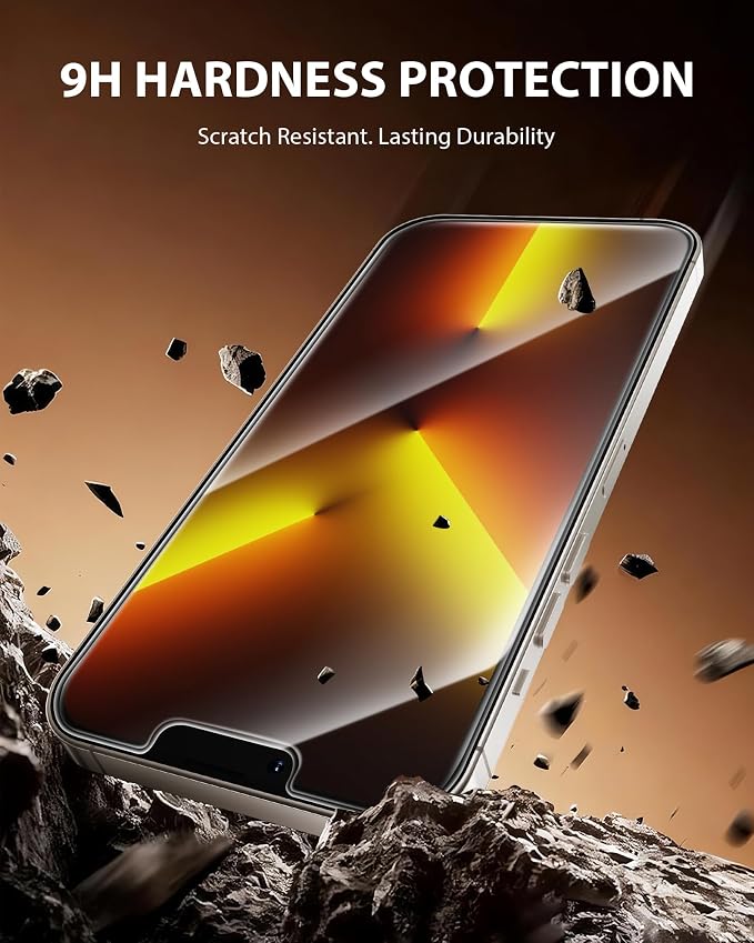 PDDKISS 2 Pack Screen Protector for iPhone 12/iPhone 12 Pro (2020) 6.1 inch Shatterproof Tempered Glass