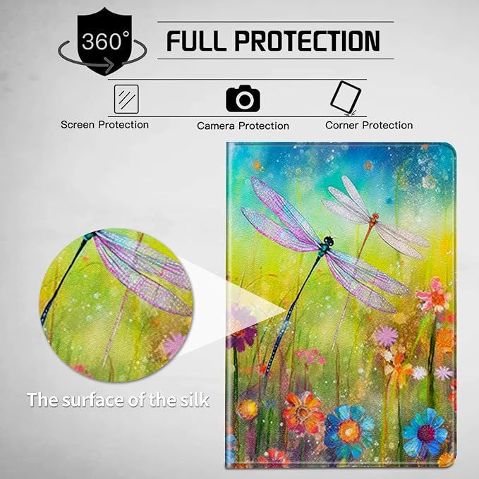for All-New Fire HD 10 Tablet Case (13th Generation 10.1 inch 2023 Release) with Adjustable Stand &amp Auto Wake/Sleep Feature Smart Protect Cover Case - American Flag