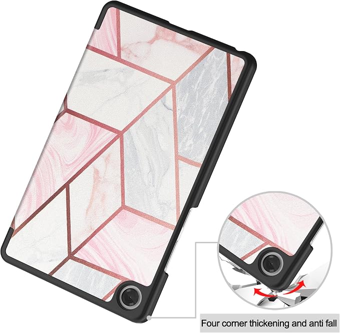 Smart Case for Lenovo Tab One / K9 8.7 Inch 2025 TB305XU/TB305FU Lightweight Trifold Stand Cover Auto Wake Sleep Blackish Green