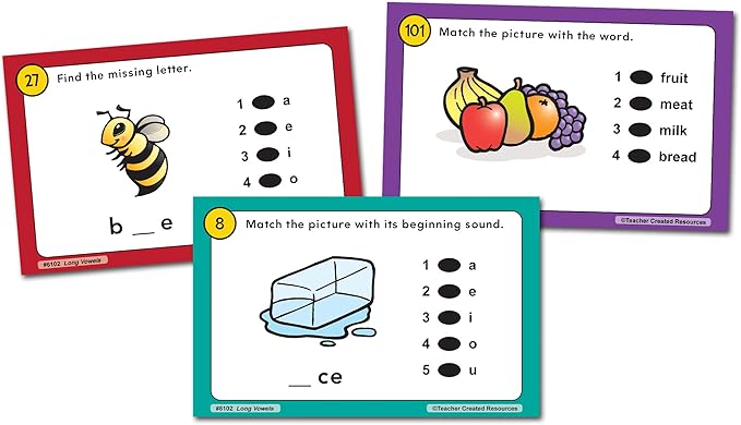 Teacher Created Resources Power Pen Learning Cards: Long Vowels (TCR6102)