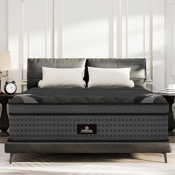 Twin Size Mattress, 11.6 Inch Deluxe Hybrid Twin Mattress in a Box, Medium Firm Mattresses With Gel Memory Foam & Pocket Springs, Pressure Relief, Cooling, Extra Edge Support [Upgraded Support]