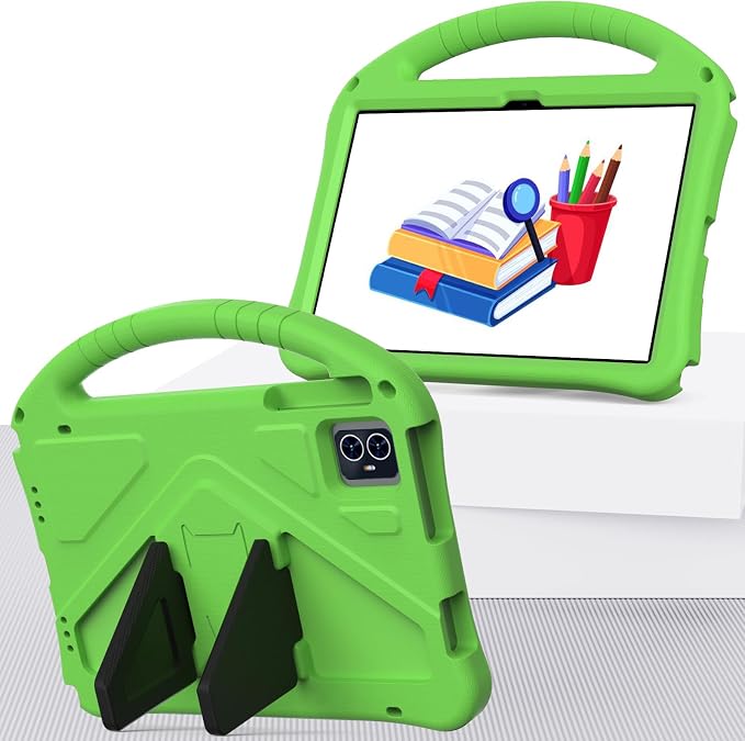 for Revvl Tab 2 Case 2025 Kids EVA Cover with Strap Handle Stand for Tmobile Revvl Tab 2 Case 10.1'' Black