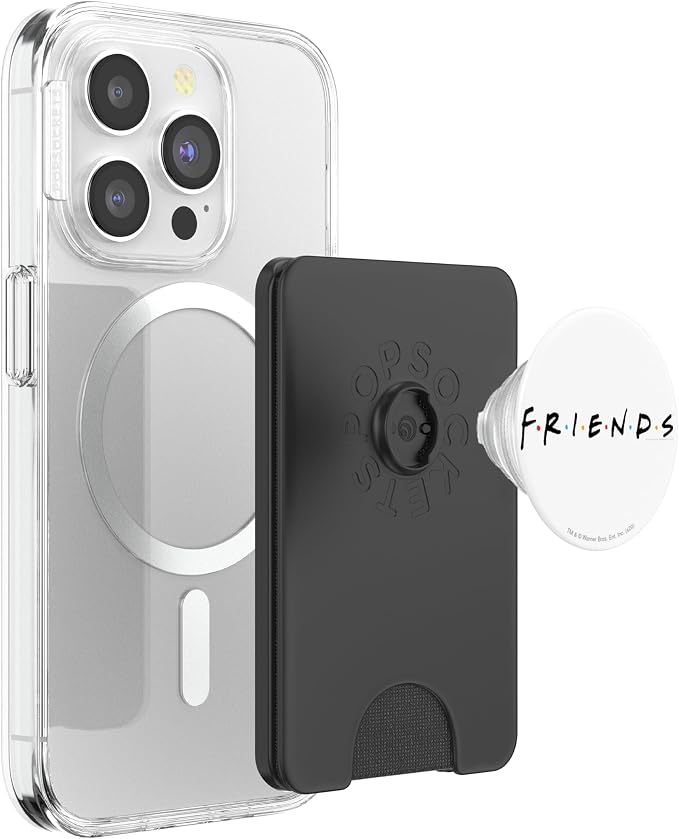 Friends Logo Black PopSockets Adhesive PopGrip