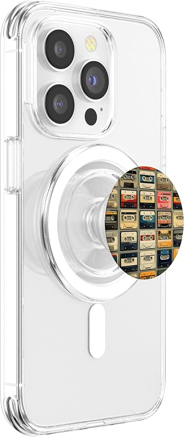 Retro Life Music Lover Cassette National Retro Day PopSockets Adhesive PopGrip