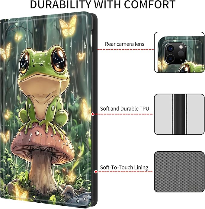Case for iPad (A16) 11th Generation 11 Inch (2025)/ iPad 10th Generation 10.9 inch 2022Slim PU Leather Smart Cases Covers with Auto Wake/Sleep-Beast Roared
