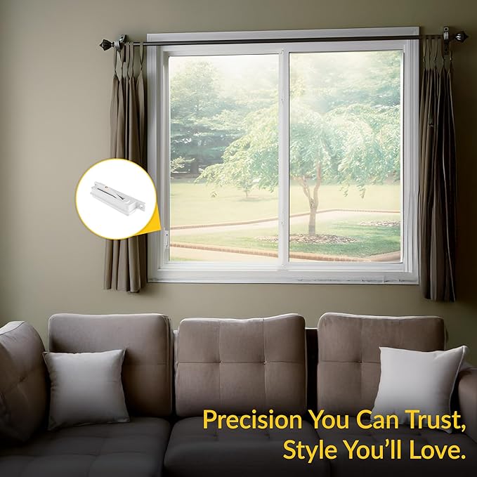 Brixwell Single Action WOCD Set with Limit Control Device, Plastic Material, White Finish, 3-1/2" Height, 3/4" Width, Left and Right Hand, Includes Limit Control Feature for Sliding Windows