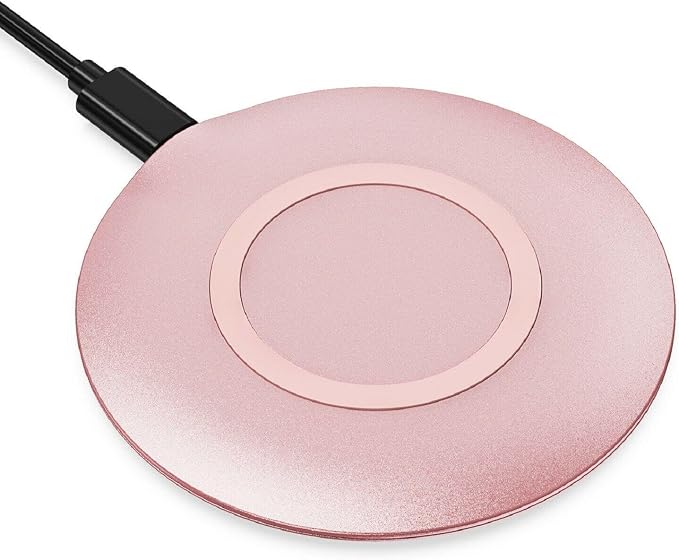 15W Wireless Charger Fast Pink Compatible with Boost Mobile Celero 5G Plus (ONLY for 2024) Charging Pad Slim Quick Charge