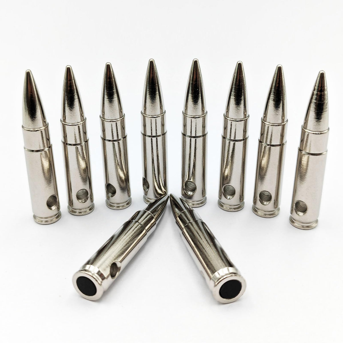 Bayattoo 300 AAC BLK Steel Safety Practice Rounds Action Trainer Dummy Round Dry Fire Training Snap Caps (10pk)