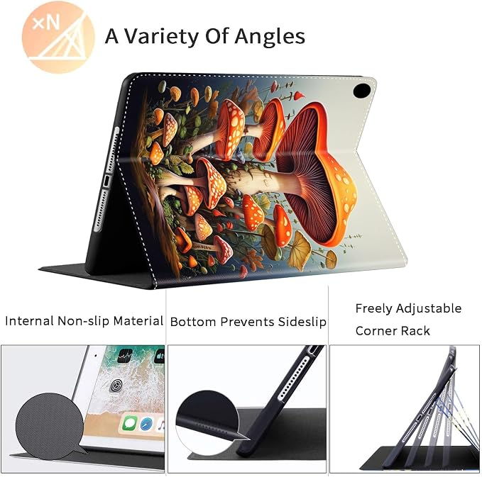 Case for iPad Pro 11 Inch 2022/2021/2020 (4th/3rd/2nd Gen) for iPad Air 5th / 4th Generation 10.9 Inch (2022/2020) Durable Shockproof Protective Cover，Black Woman Queen Afro Design