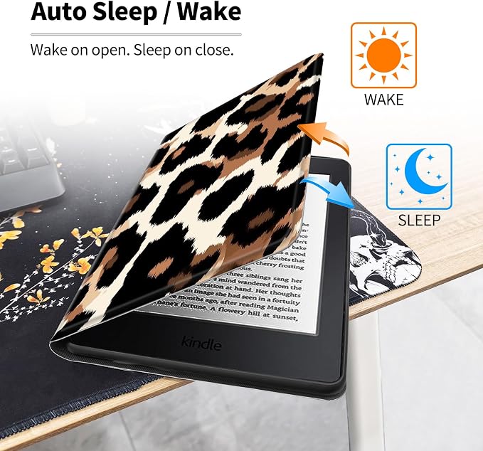 Case for All-New 7 Kindle Paperwhite 12th Gen 2024 &amp Kindle Colorsoft Signature EditionPU Leather Cover with Auto Sleep Wake FeatureAmerican Flag Eagle