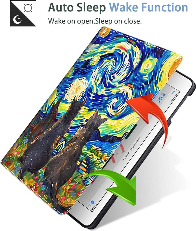 Case for iPad Air 11 Inch Case M2 2024 iPad Air 6th Gen Case/iPad Air 5th Gen 2022/Air 4th 2020 10.9 Inch Slim Stand Protective Smart Cover Fit iPad Air Retro Moth