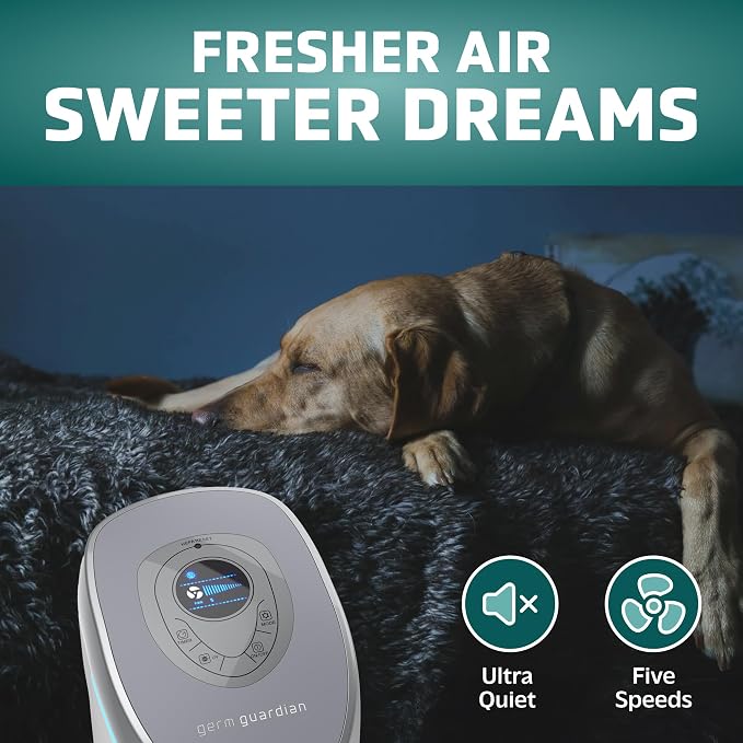 GermGuardian Air Purifier with Genuine HEPA 13 Pet Pure Filter, Removes 99.97%